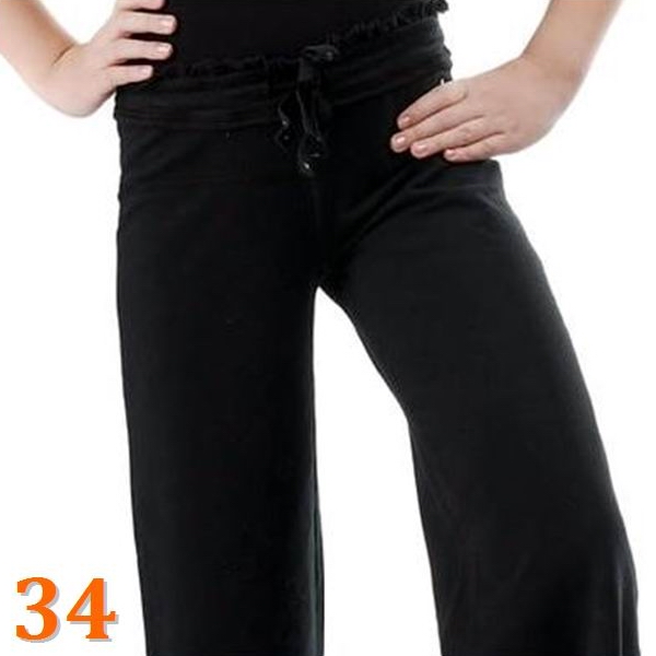 Gerade Balletthose GP mod. Emma Gr.34 (128-134) col. Black B3P20-34