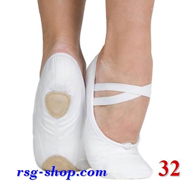 Split Sole Soft Ballet Shoes col. White s. 32 Art. BLS30-32C