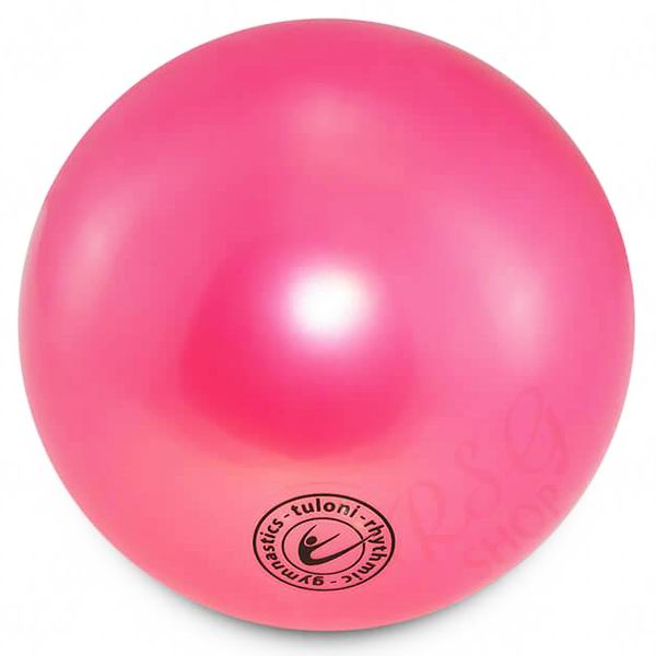 Мяч Tuloni 18 см Metallic цв. Pink Art. 10006