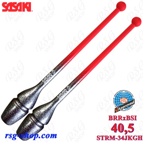 Булавы Sasaki STRM-34JKGH BRRxBSI 41cм BrightRed x BlackSilver FIG