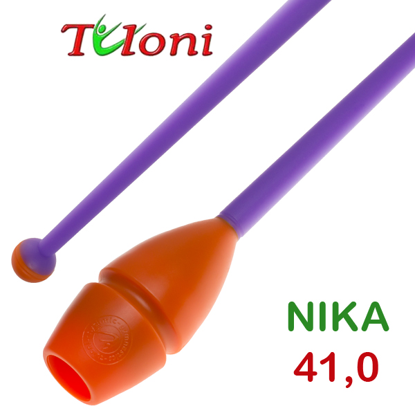 Einsteckbare Keulen 41cm mod. Nika bi-col. Orange x Purple Art. T0251