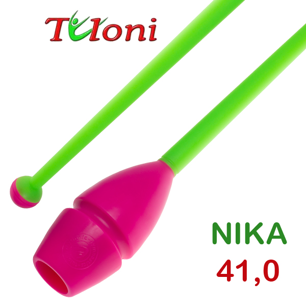 Einsteckbare Keulen 41cm mod. Nika bi-col. Pink x Green Art. T0240