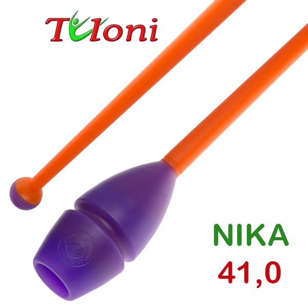 Einsteckbare Keulen 41cm mod. Nika bi-col. Purple x Orange Art. T0235