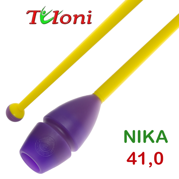 Einsteckbare Keulen 41cm mod. Nika bi-col. Purple x Yellow Art. T0170