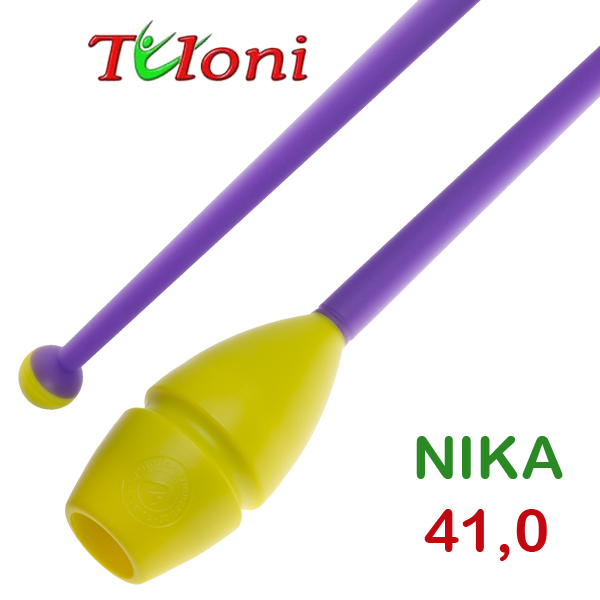 Einsteckbare Keulen 41cm mod. Nika bi-col. Yellow x Purple Art. T0255