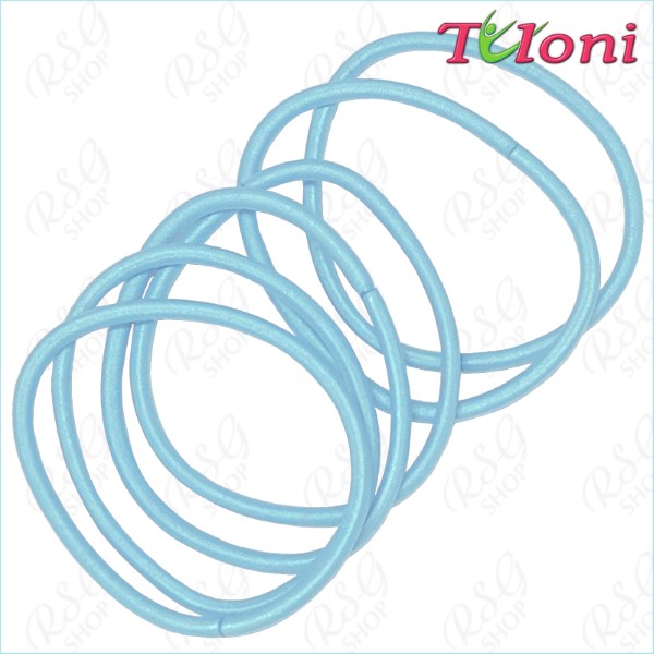 6 x Резинок для волос Tuloni 3mm * 5cm col. Light Blue Art. EHT-001-38-6