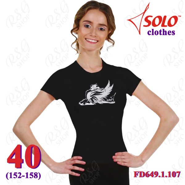 T-Shirt Solo Swan s. 40 (152-158) col. Black FD649.1.107-40