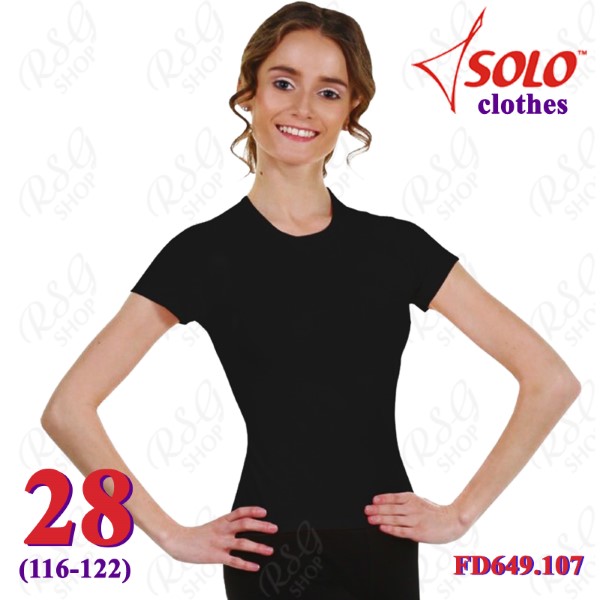 T-Shirt Solo s. 28 (116-122) col. Black FD649.107-28