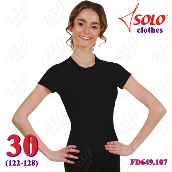 T-Shirt Solo s. 30 (122-128) col. Black FD649.107-30