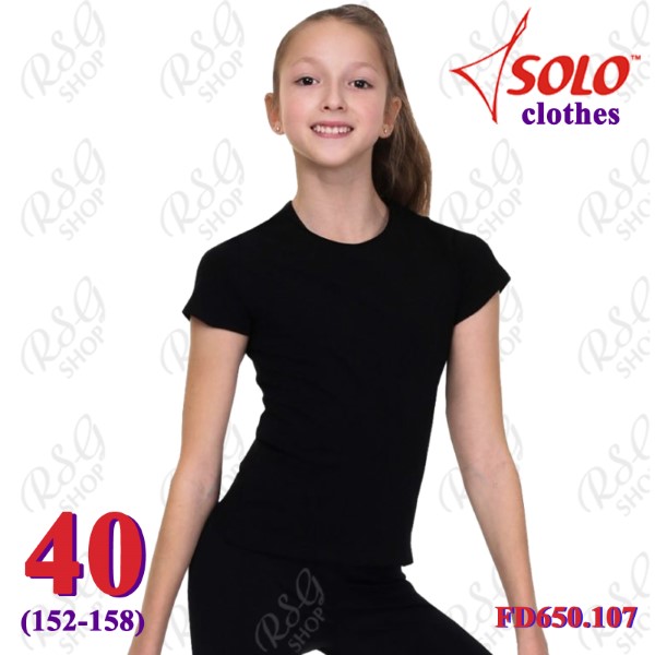 T-Shirt Solo s. 40 (152-158) col. Black FD650.107-40