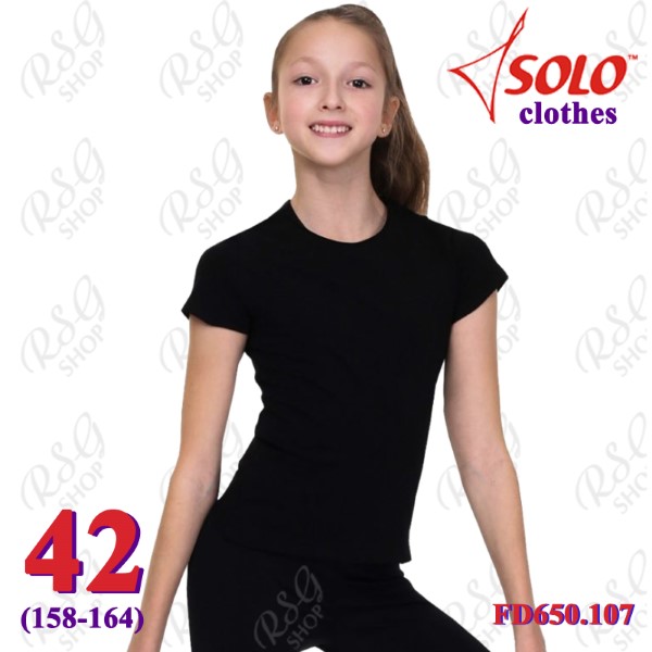 T-Shirt Solo s. 42 (158-164) col. Black FD650.107-42