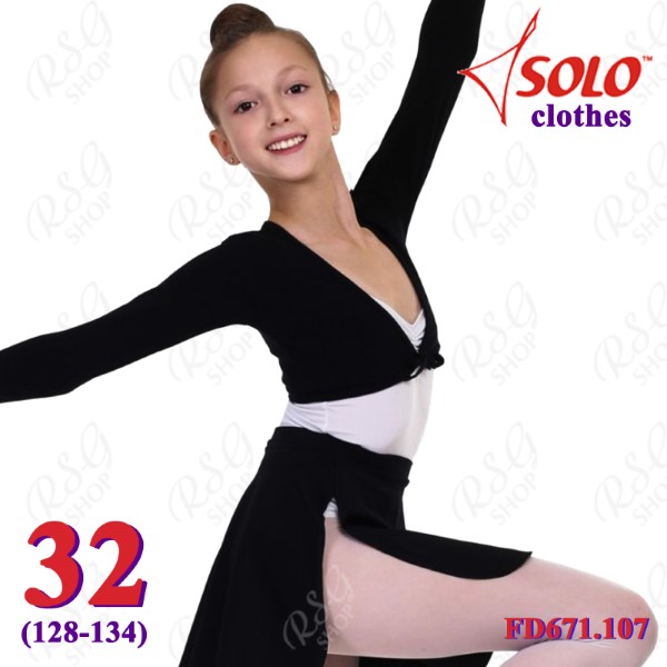 Tie Up Cropped Bolero Solo s. 32 (128-134) col. Black FD671.107-32