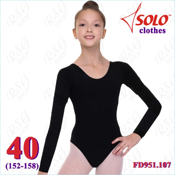 Tank Leotard Solo s. 40 (152-158) Cotton col. Black FD951.107-40