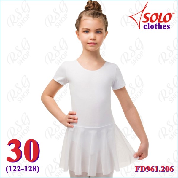 Cap Sleeve Skirted Leotard Solo s. 30 (122-128) Polyamide col. White FD961.206-3