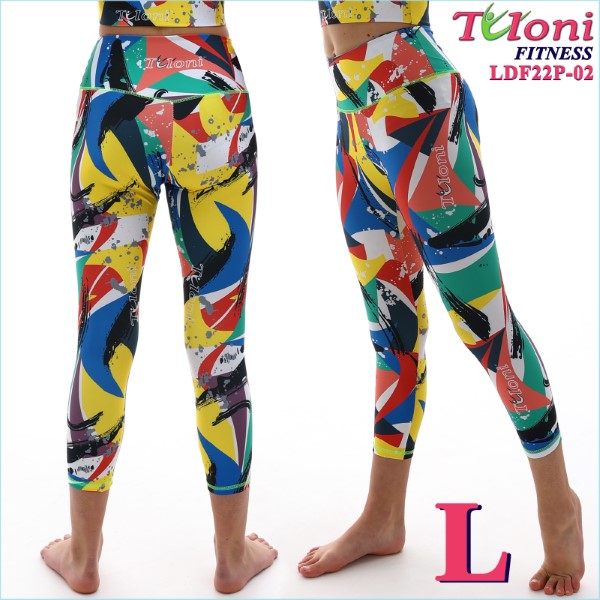 Leggings 7/8 Tuloni Fitness des. Versace s. L col. GxYxR Art. LDF22P-02-L