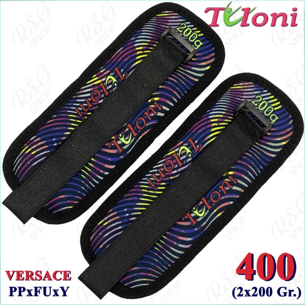 Ankle/wrist weights Tuloni pair 400 gr. mod. Versace PPxFUxY T1076-400