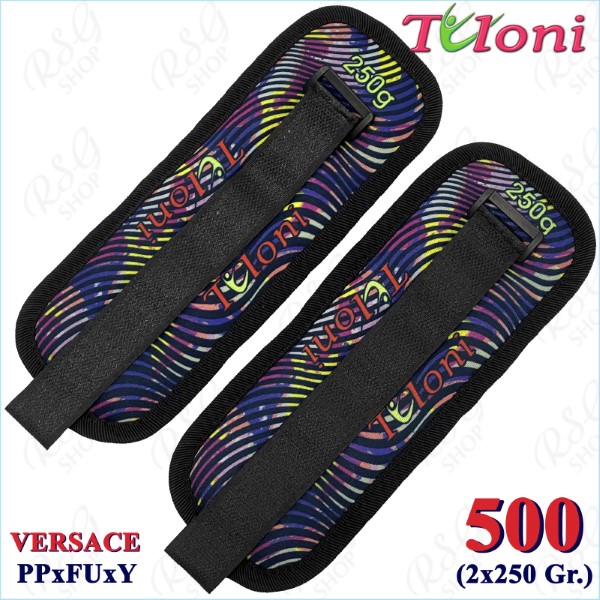 Ankle/wrist weights Tuloni pair 500 gr. mod. Versace PPxFUxY T1076-500