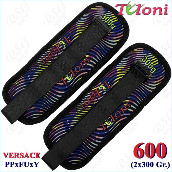 Ankle/wrist weights Tuloni pair 600 gr. mod. Versace PPxFUxY T1076-600