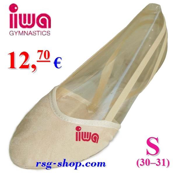 3 x Half Shoe IWA mod. 52 col. 20 Creme Microfiber s. S (30-31)