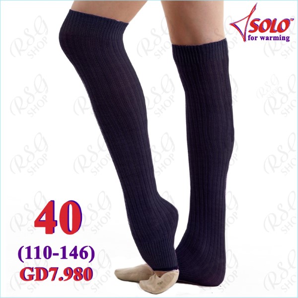 Leg covers Solo knited s. 40 cm col. Black GD7.980-40