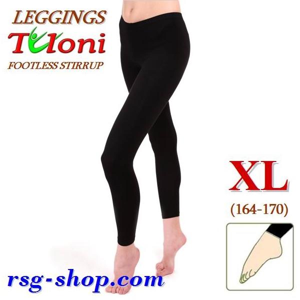 Footless Leggings Tuloni LD-01 s XL (164-170) col Black LD01C-BXL