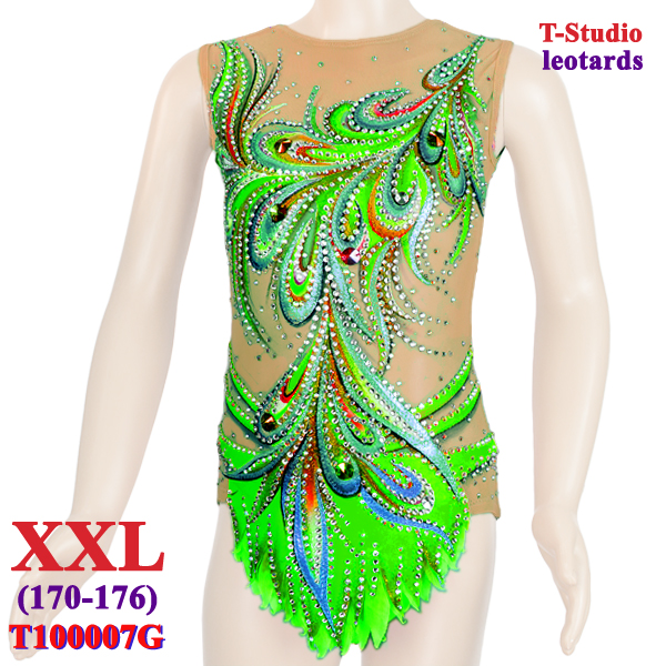 RG Leotard T-Studio s. XXL (170-176) col. Green Art. T100007G-XXL