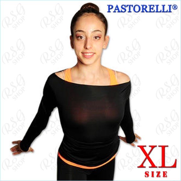 TOP Pastorelli boat-neck s. XL (164-170) col. Black Art. 03017