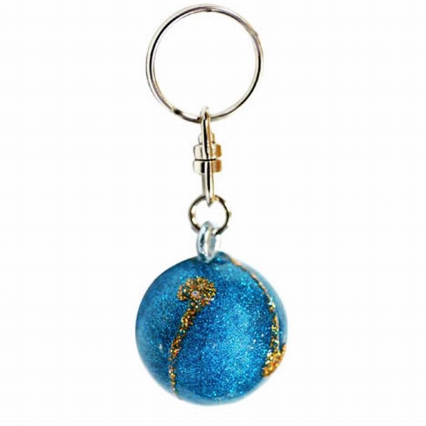 Брелок Pastorelli Ball Azzurro Metallizzato-Oro Art. 00580