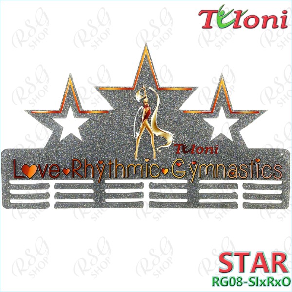 Medal Holder Tuloni mod. Star mot. RG08 col. Silver - RxO NK-MED01