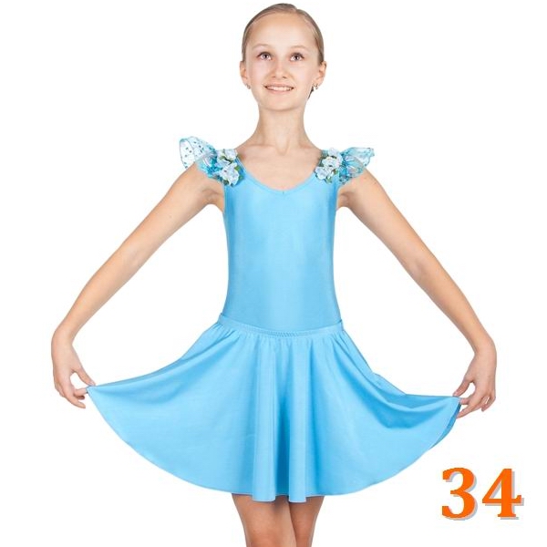 Flared Skirt GP Odiliya s. 34 (128-134) Light Blue Polyamide B3S30-34