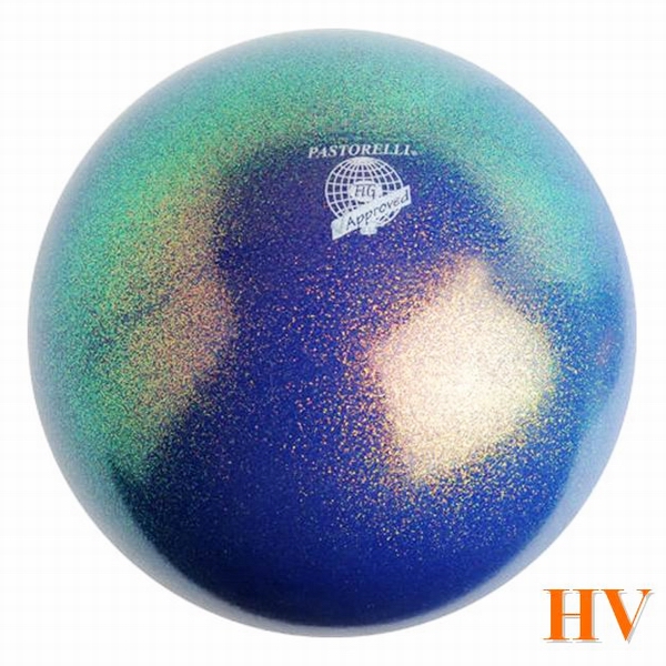 Мяч Pastorelli Glitter Blu Oceano HV 18 cm FIG Art. 00032
