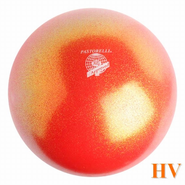 Мяч Pastorelli Glitter Rossarancio HV 18 cm FIG Art. 00033