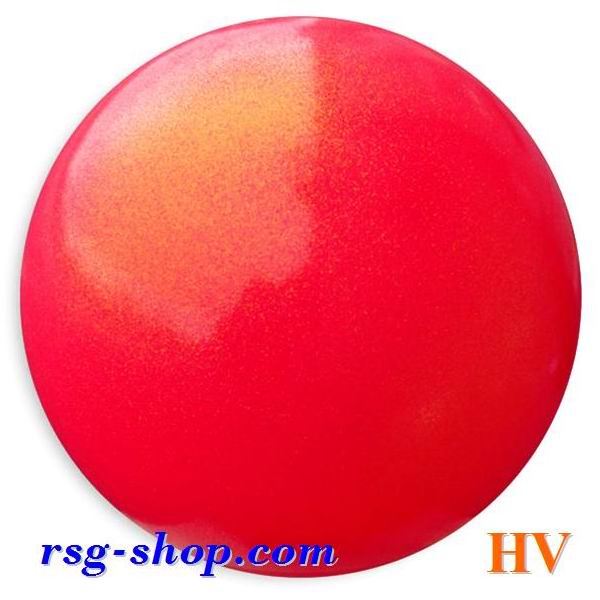 Мяч Pastorelli Glitter HV 18 cm col. Coral AB FIG Art. 03917