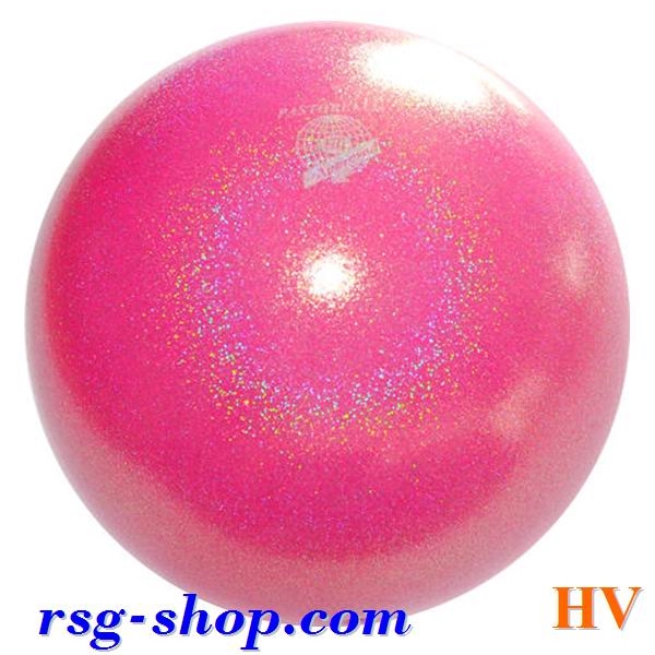 Мяч Pastorelli Glitter Galaxy Rosa Fluo Baby HV 18 cm FIG 02452