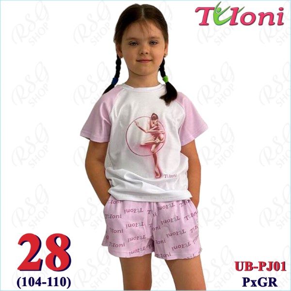 Pyjama Tuloni mod. Julia col. Pink x Gray s. 28 (104-110) PJ01-28