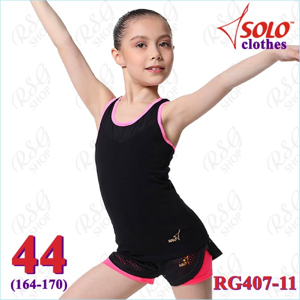 Long Top Solo s. 44 (164-170) col. Black - Neon Pink RG407-11-44