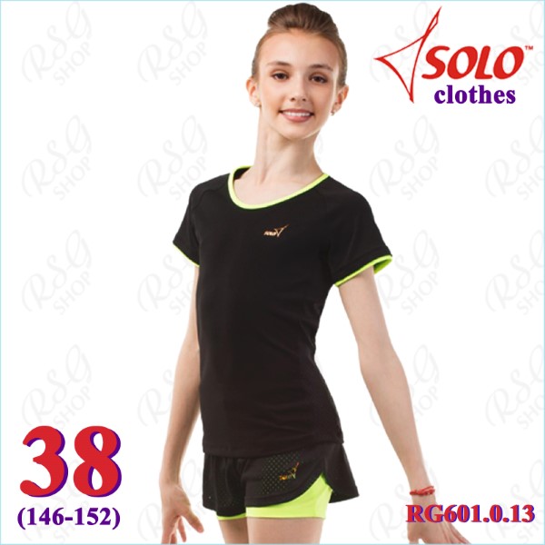 T-Shirt Solo s. 38 (146-152) col. Black-Lime Neon Art. RG601.0.13-38