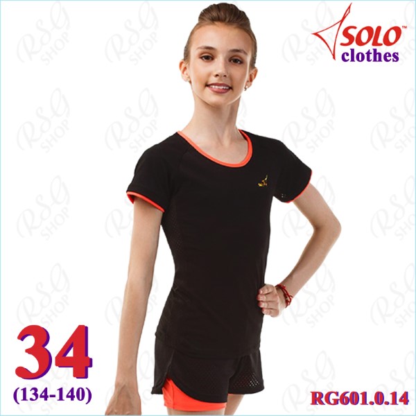 T-Shirt Solo s. 34 (134-140) col. Black-Orange Art. RG601.0.14-34