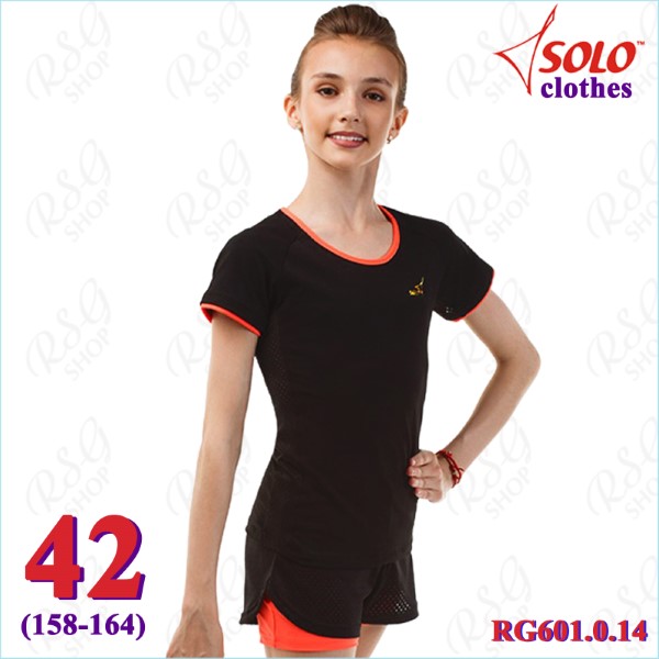 T-Shirt Solo s. 42 (158-164) col. Black-Orange Art. RG601.0.14-42