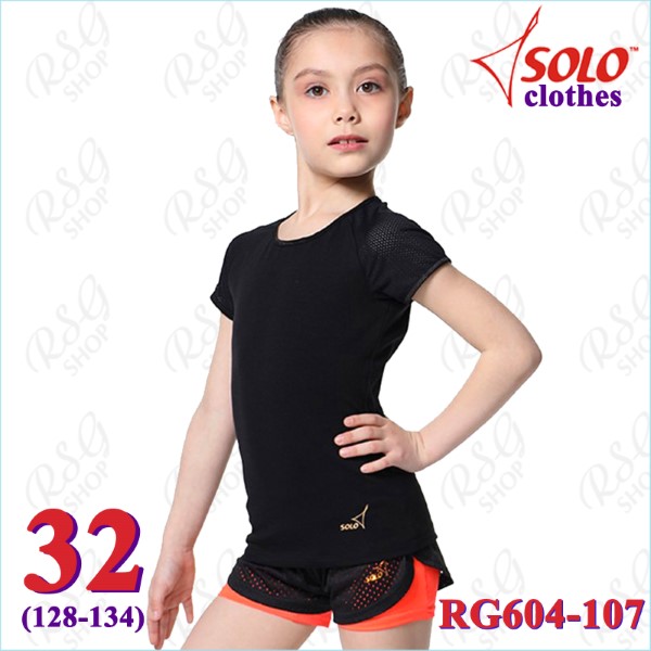 T-Shirt Solo s. 32 (128-134) col. Black-Black Art. RG604-107-32