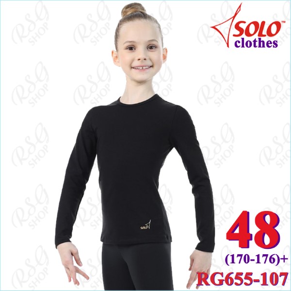 T-Shirt Solo s. 48 (170-176) col. Black RG655.107-48