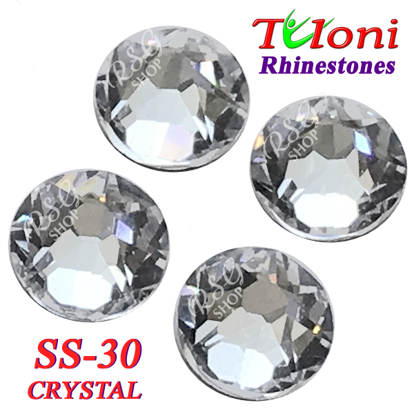 Rhinestones Tuloni SS30 Crystal 288 mod. Stile HotFix Flat Back