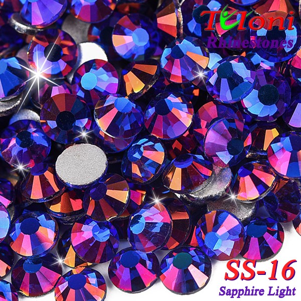 Rhinestones Tuloni SS16 col. Sapphire Light 1440 mod. Basic HotFix