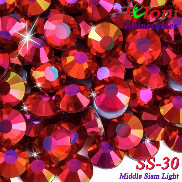 Strass Tuloni SS30 col. Middle Siam Light 288 pcs mod. Basic HotFix