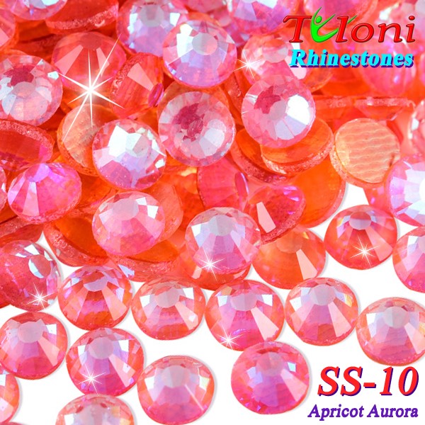 Strass Tuloni SS10 col. Apricot Aurora 1440 mod. Basic HotFix