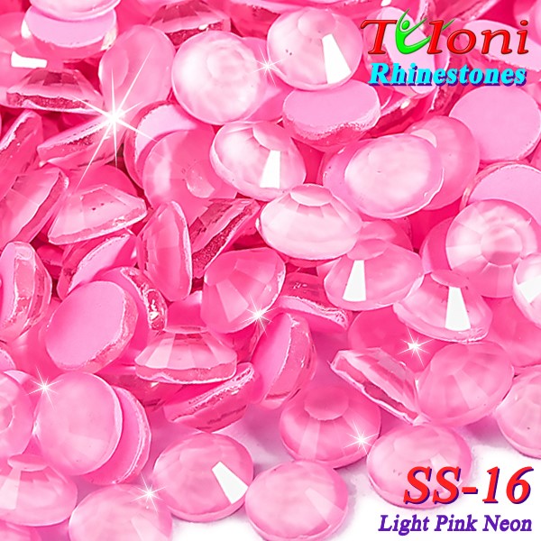 Rhinestones Tuloni SS16 col. Light Pink Neon 1440 mod. Basic HotFix