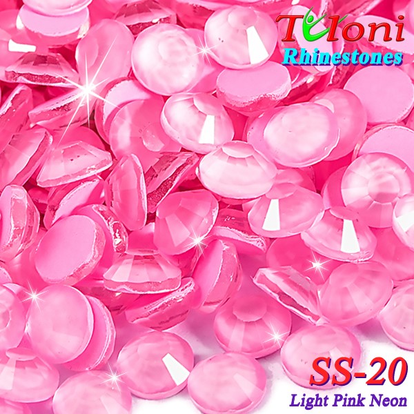 Rhinestones Tuloni SS20 col. Light Pink Neon 1440 mod. Basic HotFix