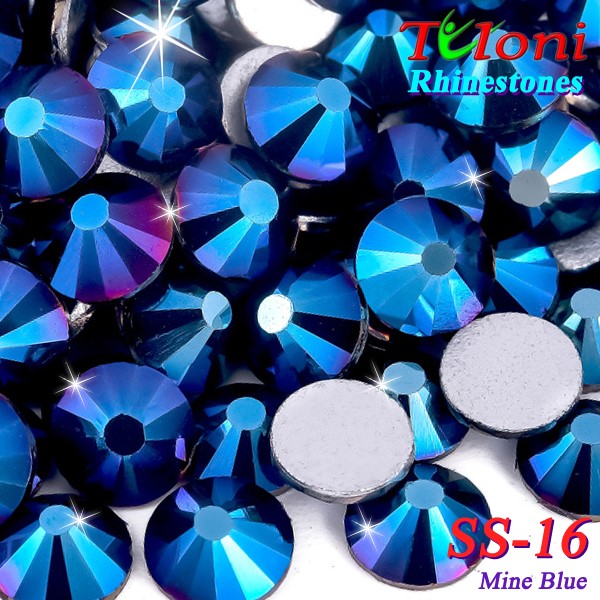 Rhinestones Tuloni SS16 col. Mine Blue 1440 mod. Basic HotFix