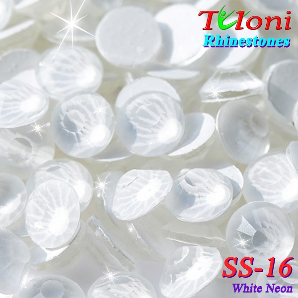 Rhinestones Tuloni SS16 col. White Neon 1440 mod. Basic HotFix