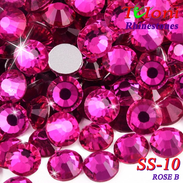 Rhinestones Tuloni SS10 col. Rose B 1440 mod. Basic HotFix